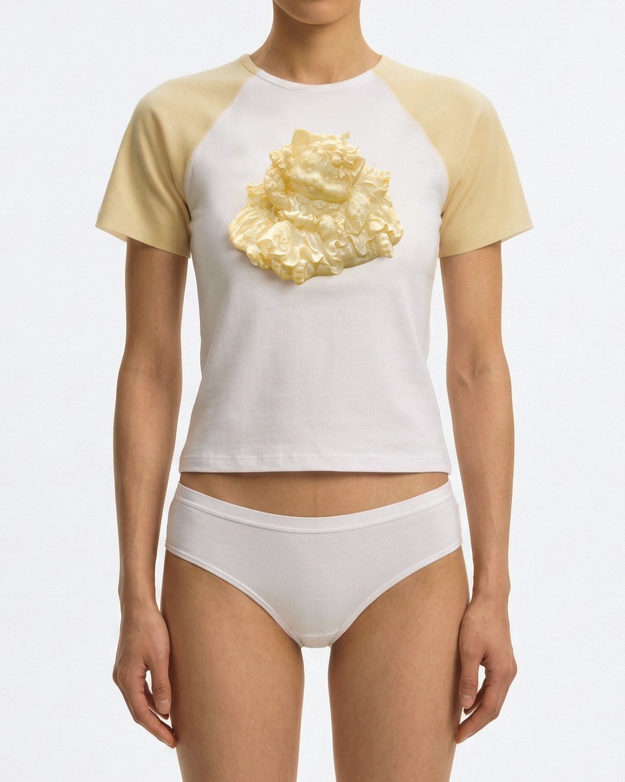 SS26 CAT BABY TEE PORTÉ CROPPED